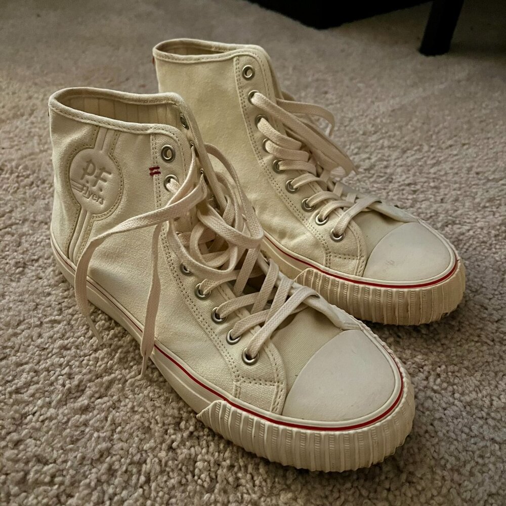 P.F. Flyers Tan Baseball Sneakers